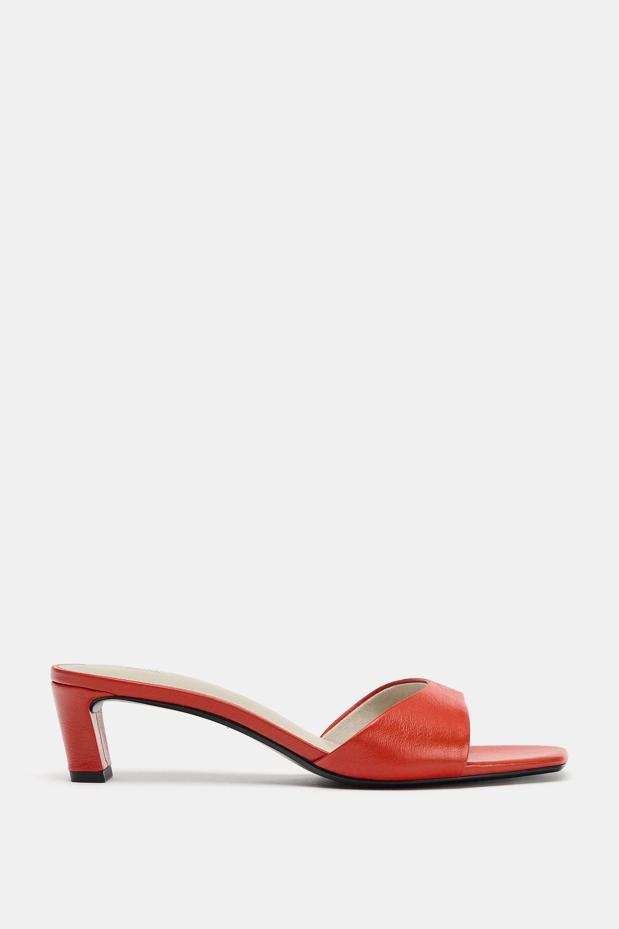 LEATHER HEELED MULES