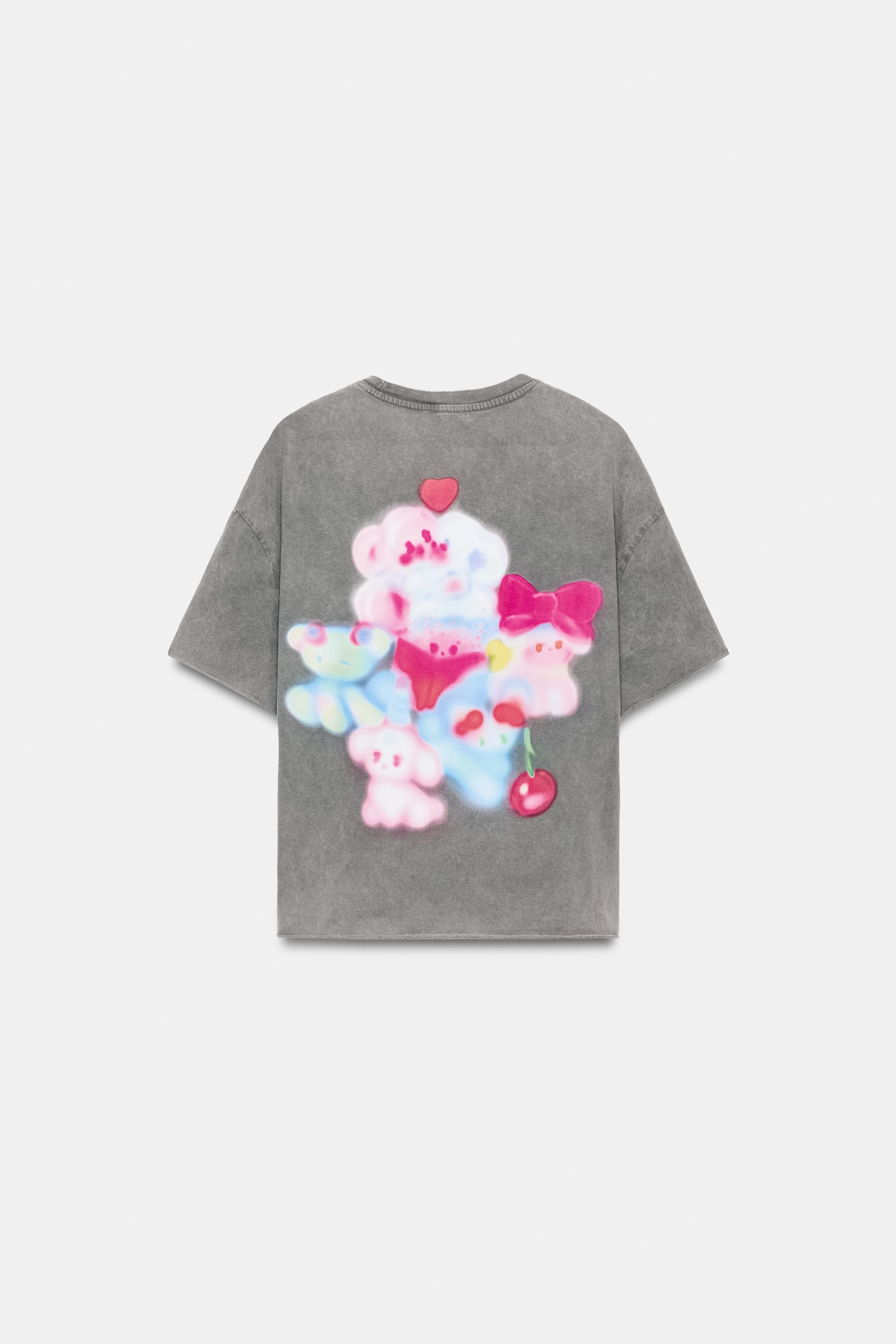 ÁNGELA BACHER WASHED EFFECT T-SHIRT