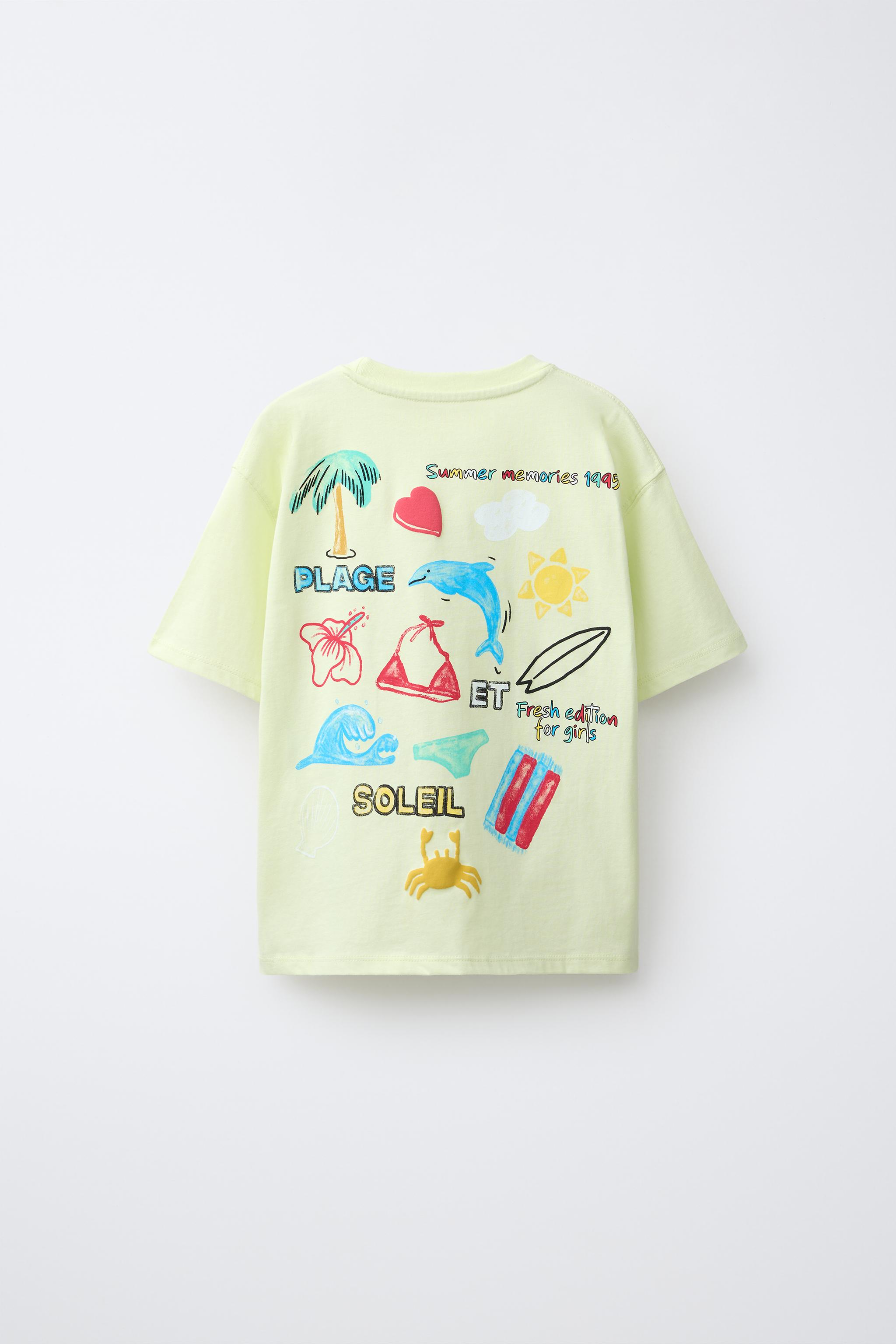 BEACH PRINT T-SHIRT