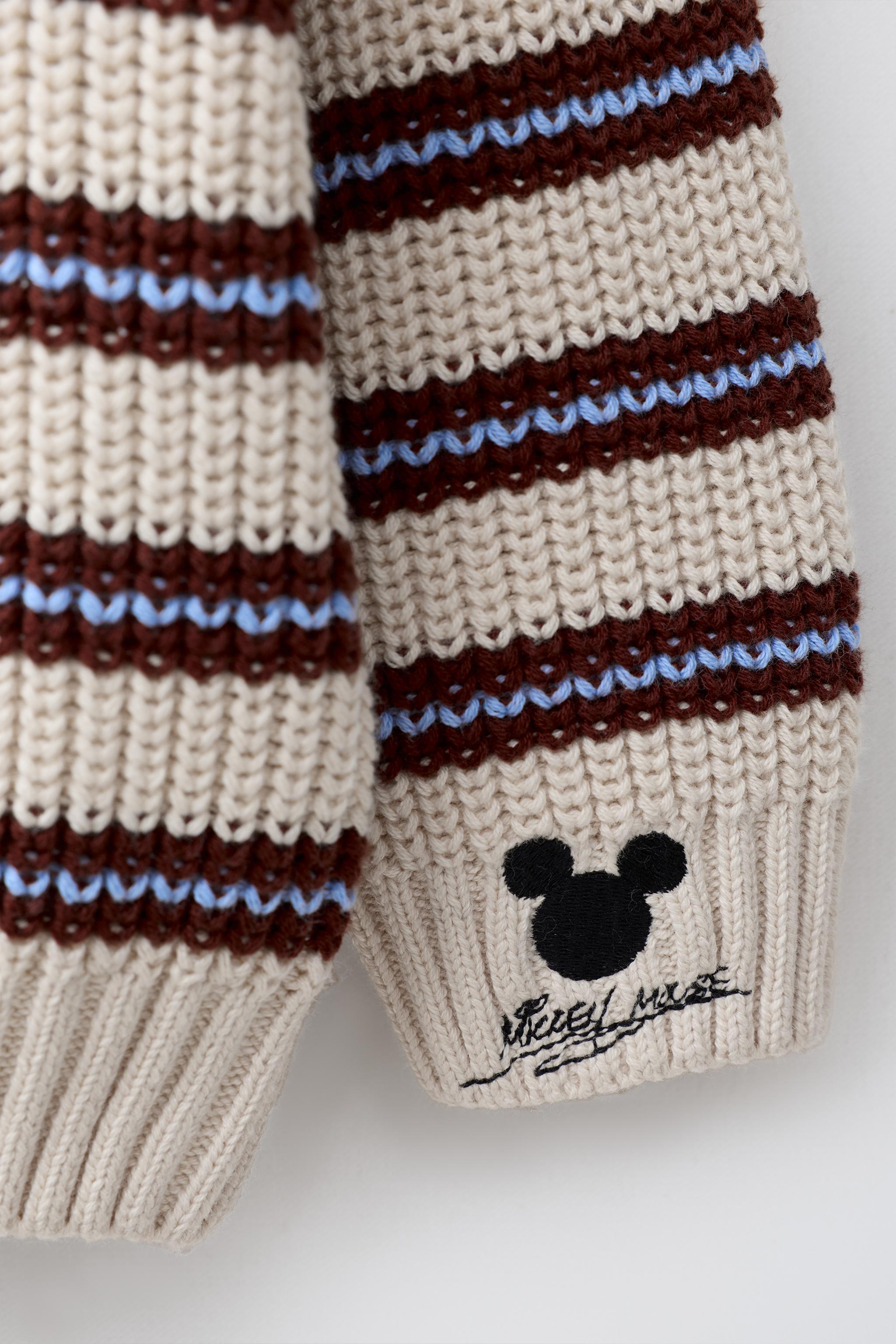 PULL EN MAILLE À RAYURES MICKEY MOUSE © DISNEY