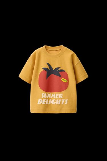 TOMATO HEAVY WEIGHT T-SHIRT - Mustard by Zara - Image 0