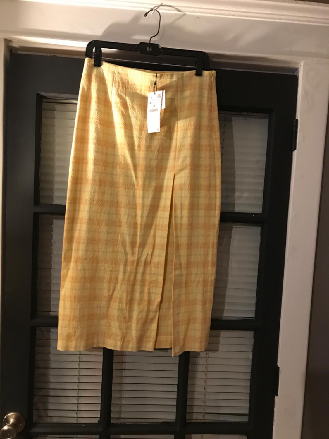 FALDA MIDI CUADROS