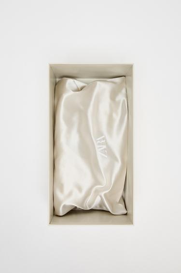 GATHERED SATIN-EFFECT BALLERINAS - LIMITED EDITION - Ecru by Zara - Image 5