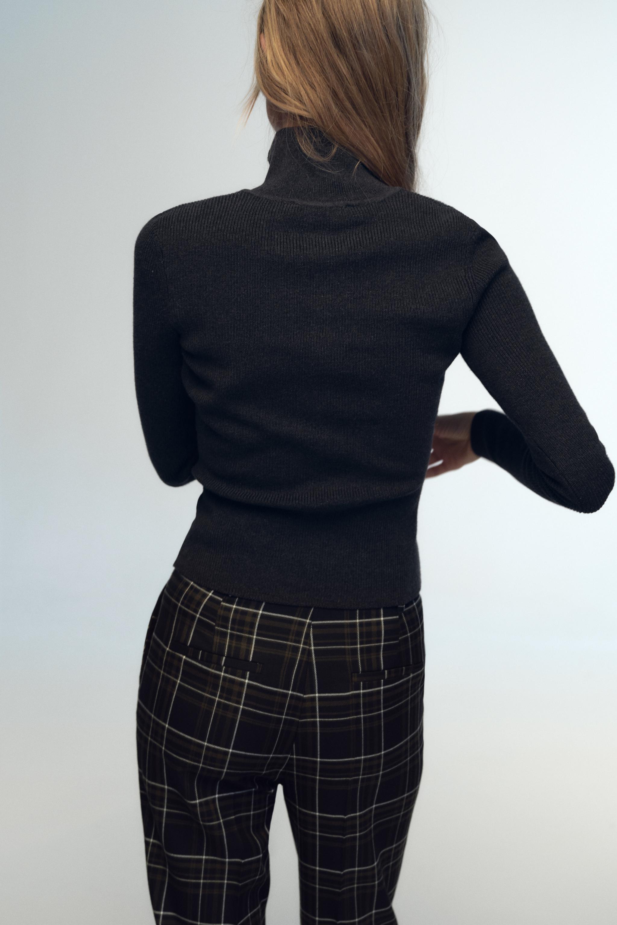 流行り の ブランド - 2025年おすすめのアイテム満載 ZARA | ミディアムグレー - ポロトップス ニット Japan 日本 / トップス