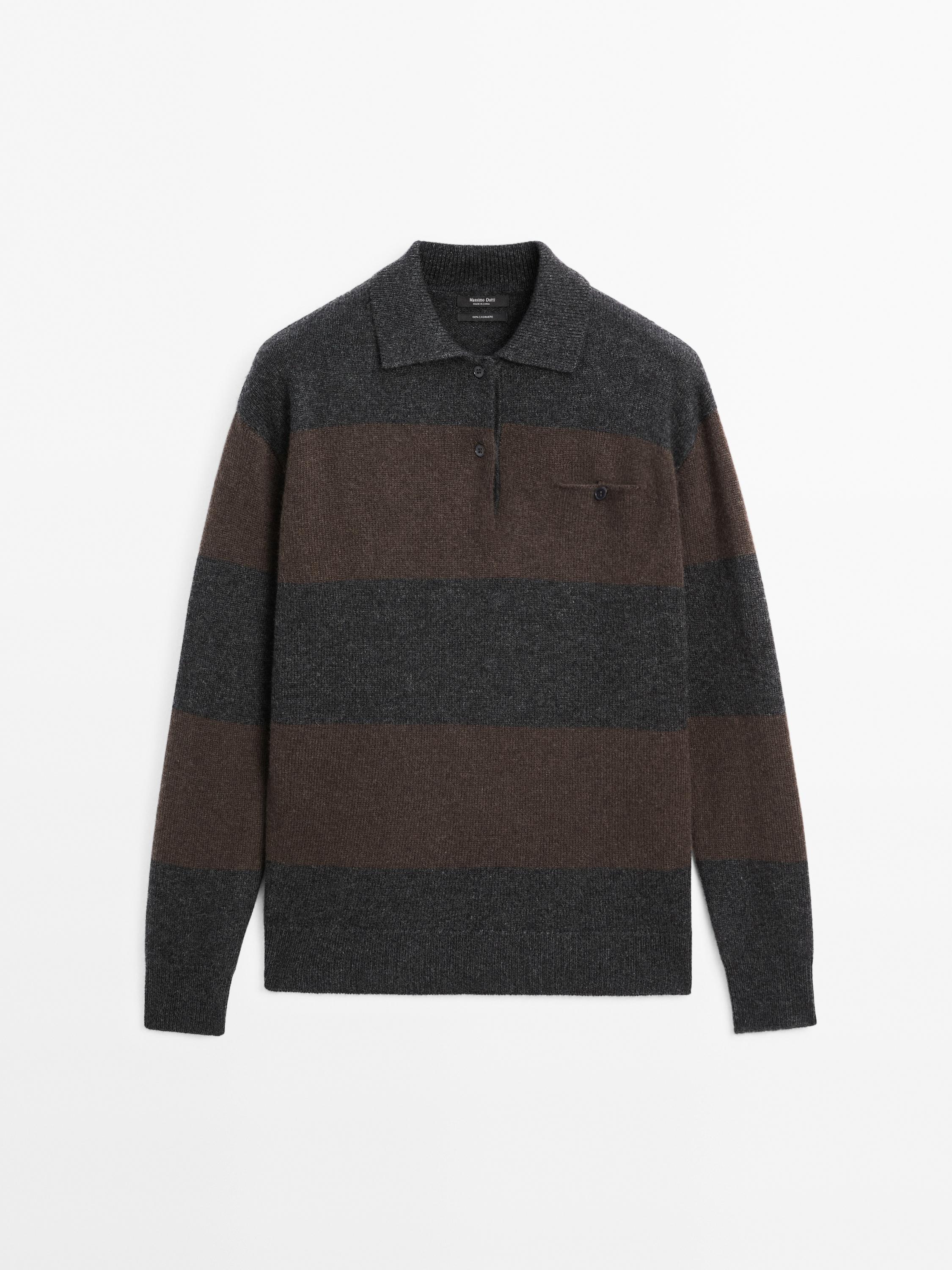 100% cashmere sweater with pocket detail