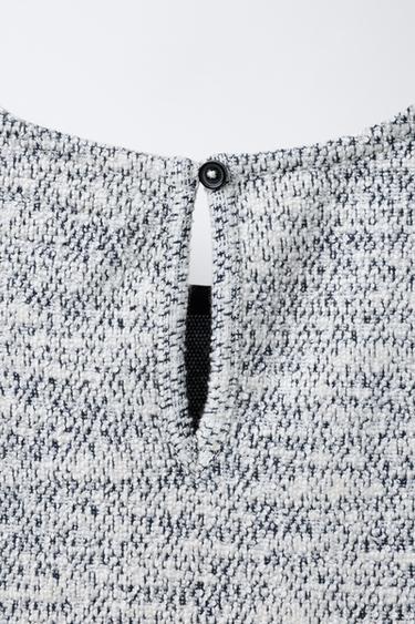 TEXTURED DRESS - Blue/White by Zara - Image 2
