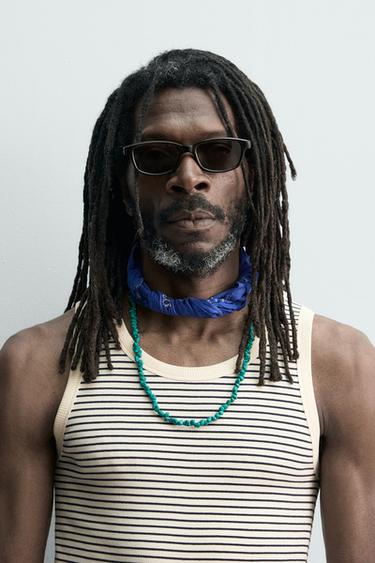 AARON LEVINE X ZARA PAISLEY PRINT BANDANA - Blue by Zara - Image 0