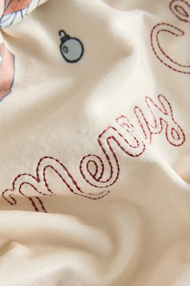CHILDREN'S CHRISTMAS THE ARISTOCATS ©DISNEY FLEECE BLANKET - Ecru by Zara - Image 2
