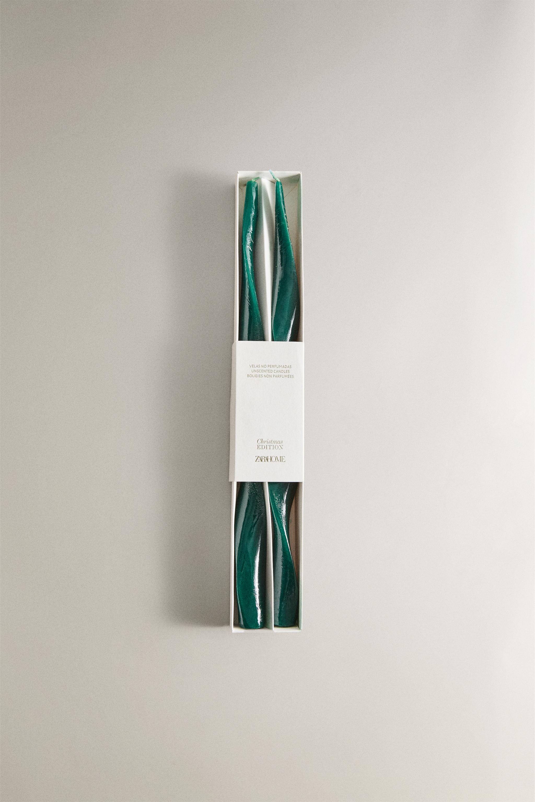 SET OF CHRISTMAS SPIRAL CANDLES (SET OF 2)