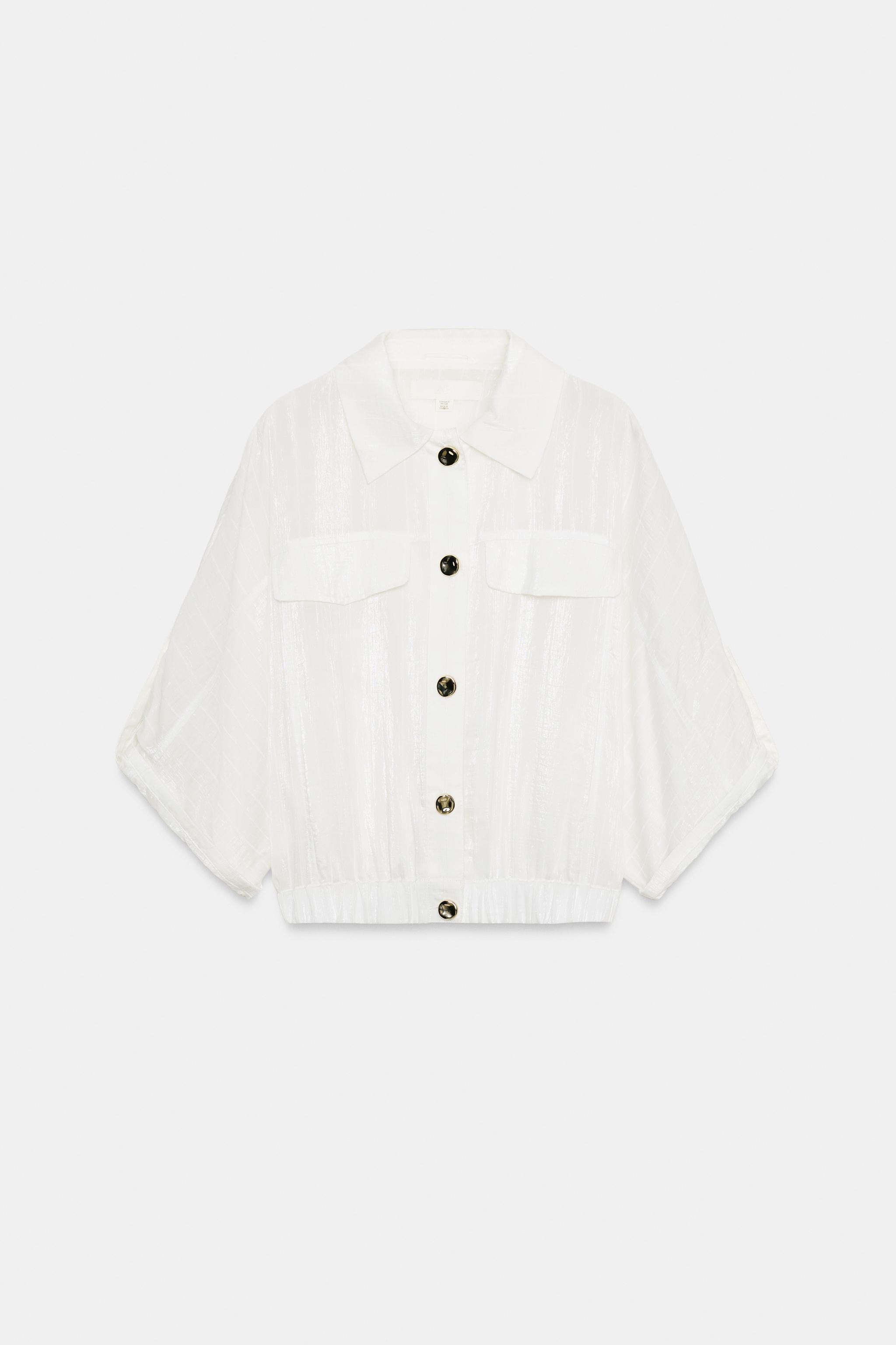 BLOUSE SAFARI MANCHES RETROUSSÉES
