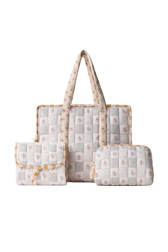 SET MATERNITY CUADROS Y FLORES -  de Zara - Imagen 0