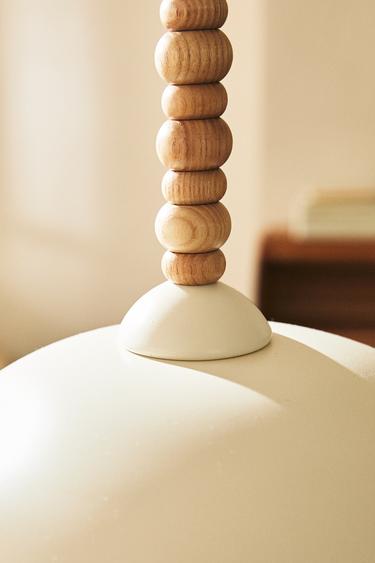 LAMPA SUFITOWA DZIECIĘCA Z KORALIKAMI - Kremowy Zara