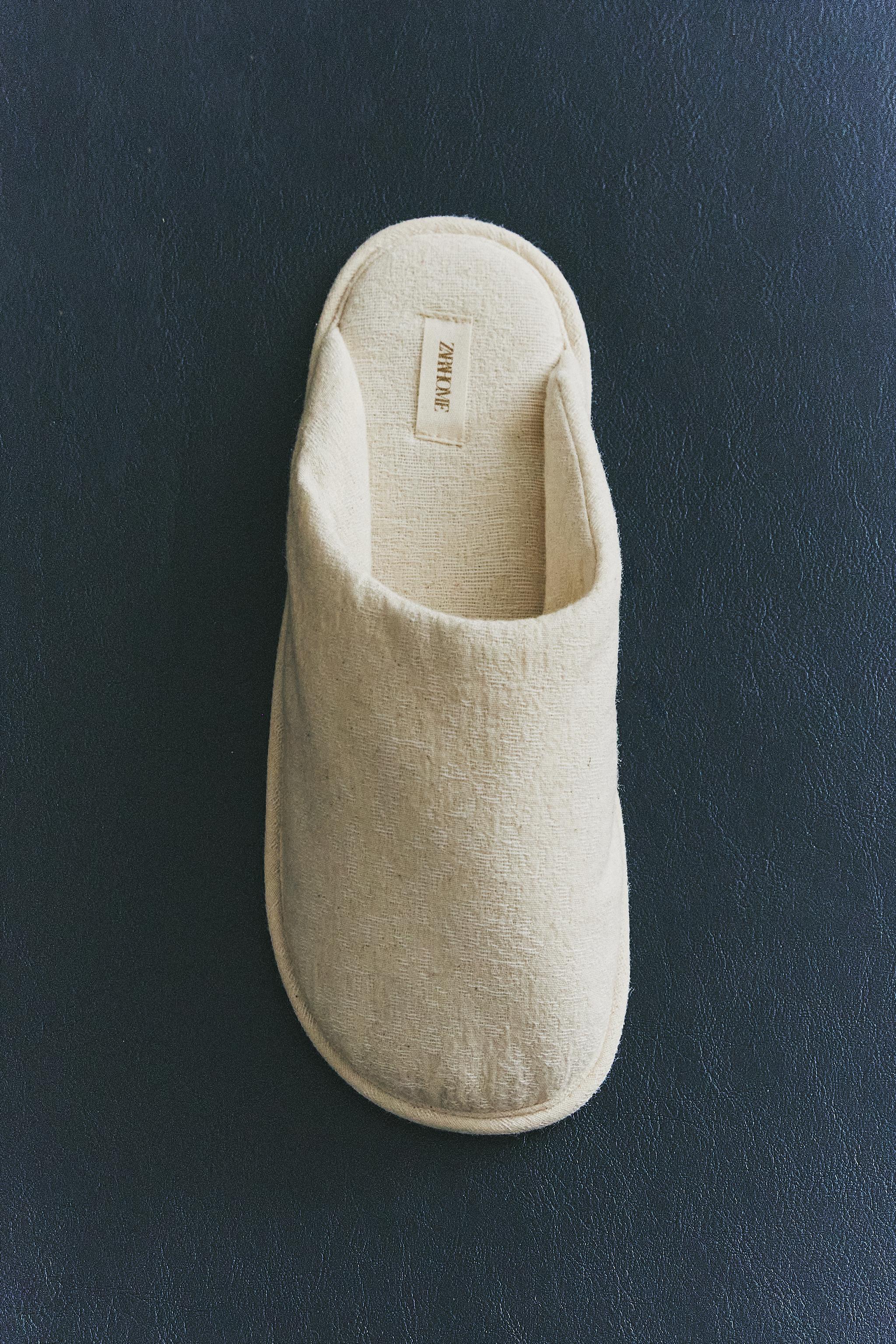 JACQUARD MULE SLIPPERS