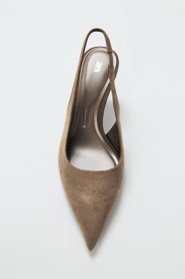 ZAPATO DESTALONADO TACÓN - Gris toupa de Zara
