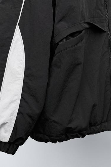 UEFA CHAMPIONS LEAGUE ® WATER-REPELLENT HOODED JACKET - Black by Zara - Image 6