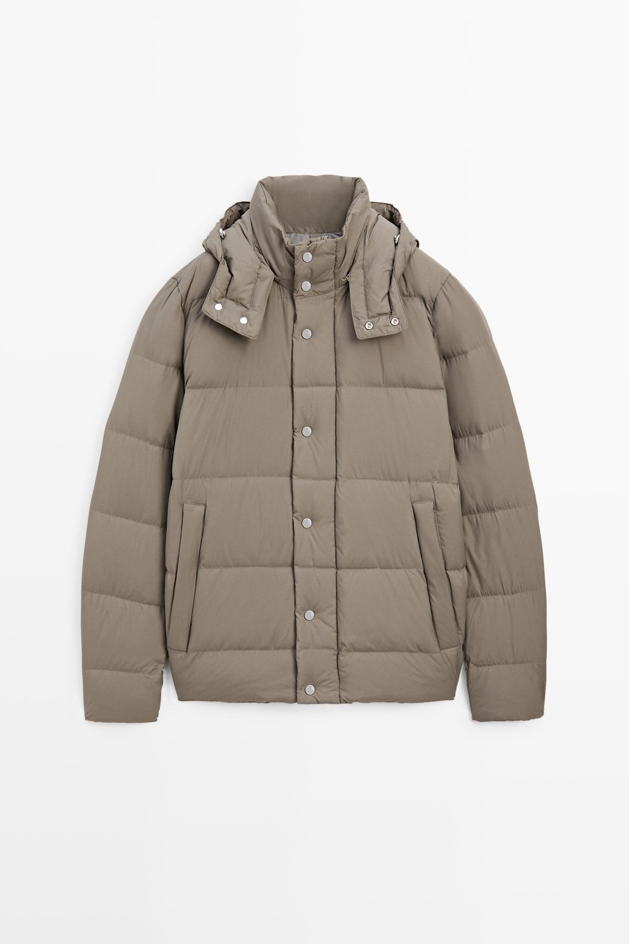Hooded down jacket — 831