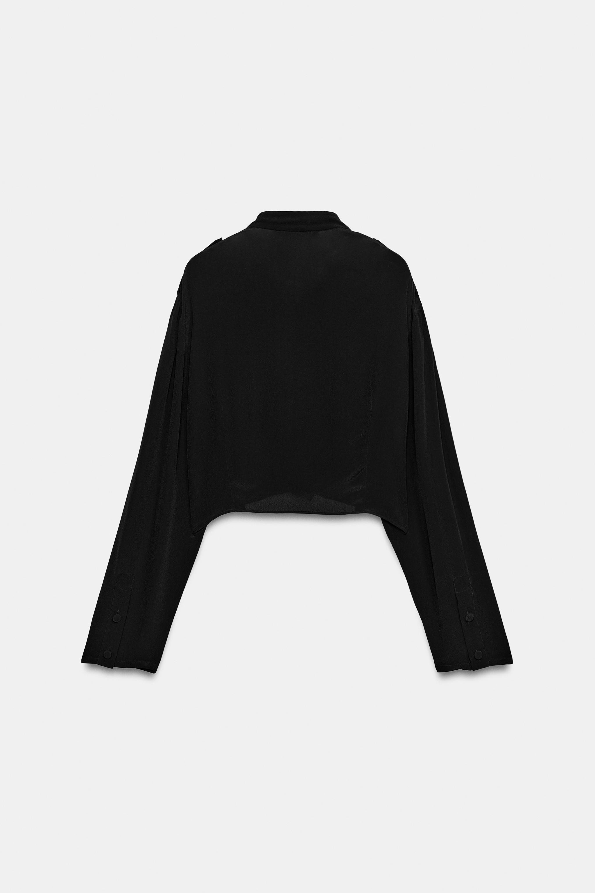 ZW COLLECTION RUFFLED CROP SHIRT