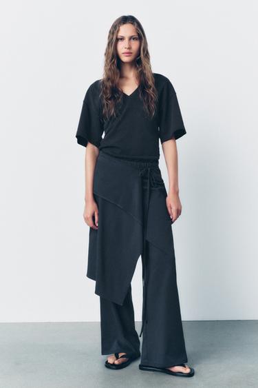 PANTALON PARÉO NŒUDS - Plomb de Zara - Image 0