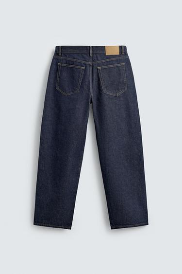 JEAN COUPE DROITE LONGUEUR CHEVILLE SELVEDGE - Bleu de Zara - Image 7
