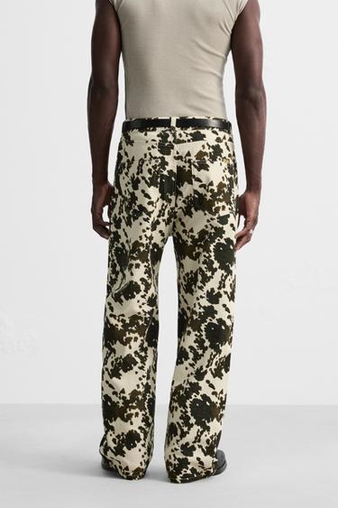 PANTALON RELAXED FIT À IMPRIMÉ ANIMAL - Imprimée de Zara - Image 2