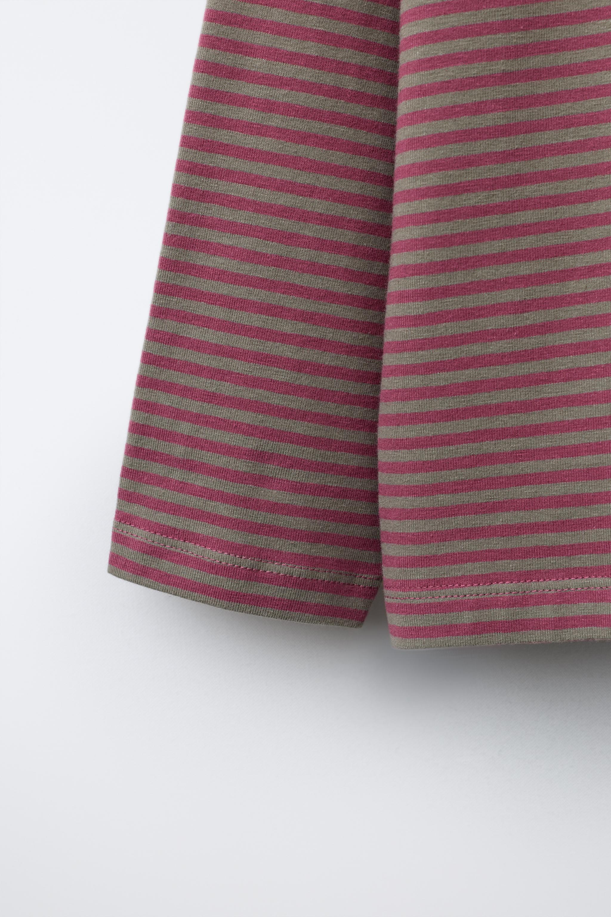 STRIPED PRINT T-SHIRT