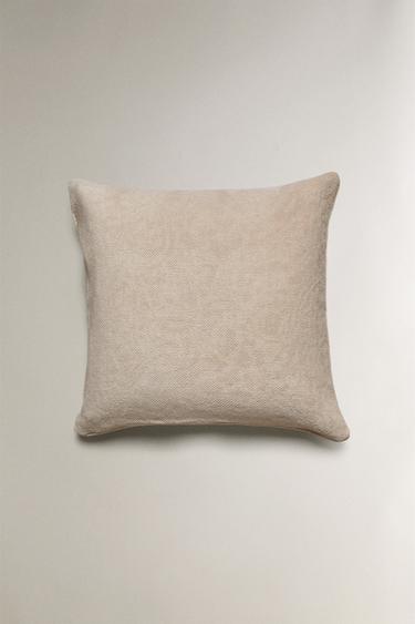 CHENILLE CUSHION COVER - Light grey by Zara - Image 2