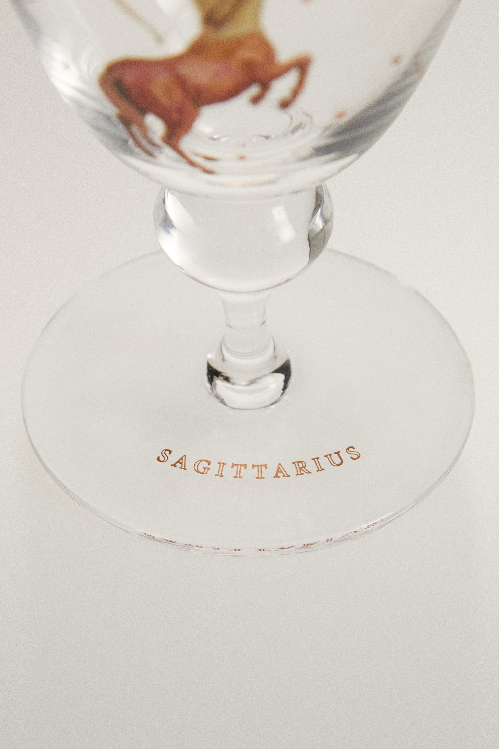 SAGITTARIUS ZODIAC WINE GLASS | MARISA BERENSON