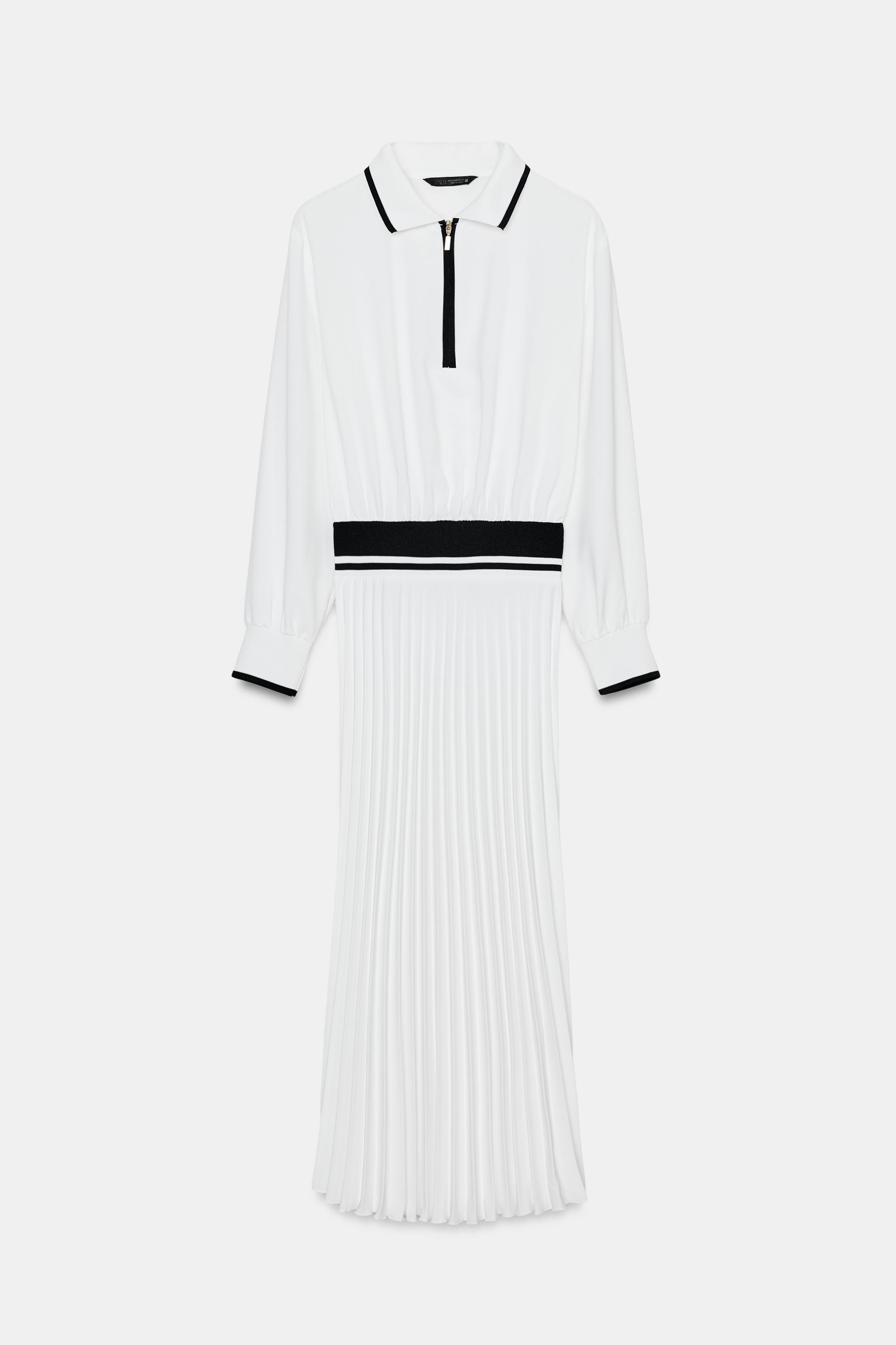 ROBE MI-LONGUE BIMATIÈRE PLISSÉE