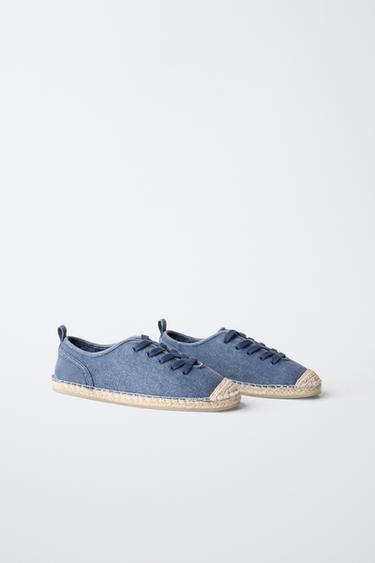 STORIESZ - DENIM SNEAKERS - Navy Blue by Zara - Image 1