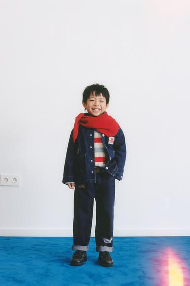 BAGGY JEANS WITH PATCHES - Blue by Zara