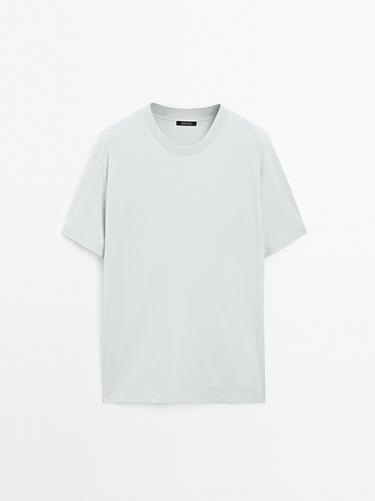 Camiseta medium weight 100% algodón - Turquesa de Zara
