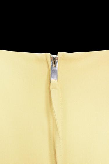 Zara ZIPPED MIDI DRESS - Butter