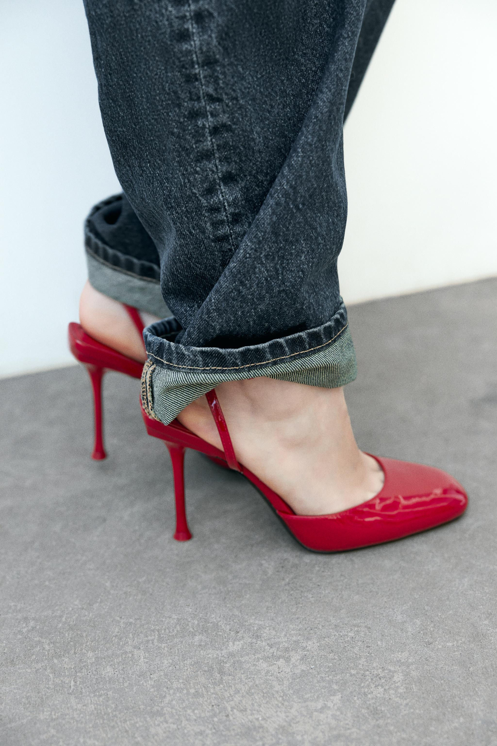 Zara Tri-Color Pointed Toe Court Heel Shoe | Court heels, Heels, Shoes  women heels