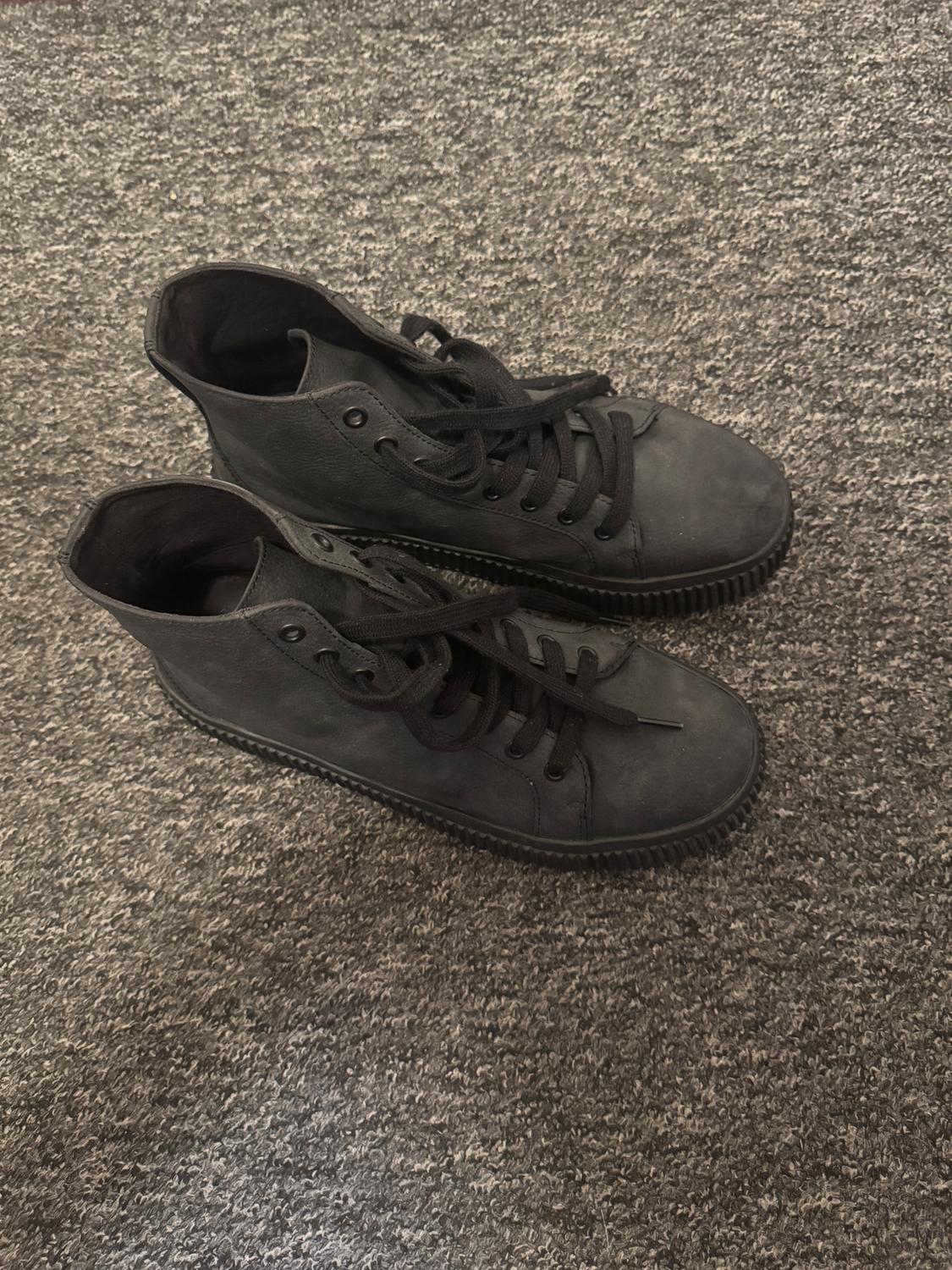 TEXTURED HIGH-TOP SNEAKERS - Image 5