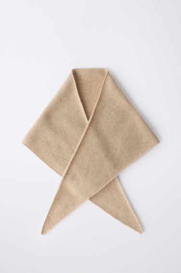 FOULARD TRIANGULAIRE 100 % CACHEMIRE - Sable de Zara - Image 3