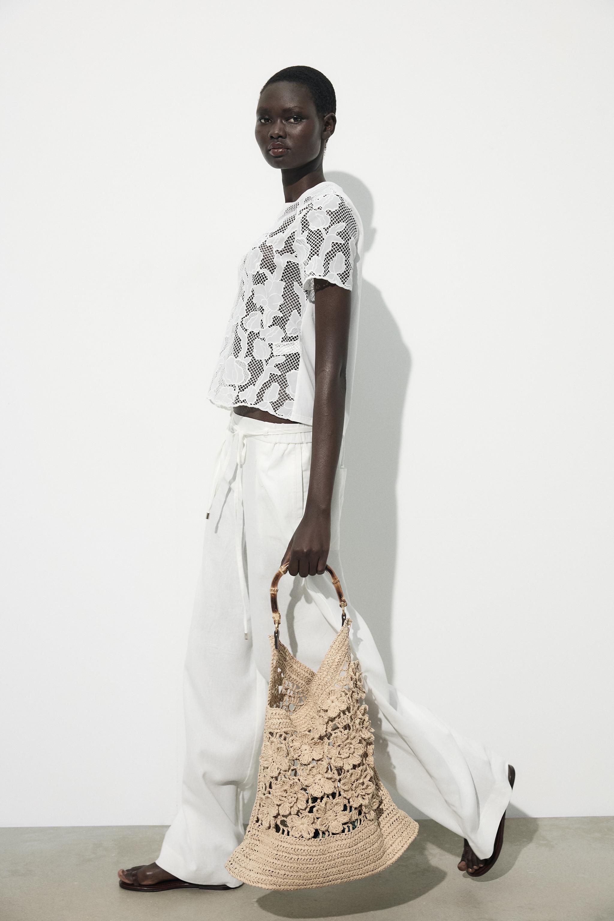 FRONT EMBROIDERY T-SHIRT - White | ZARA United States