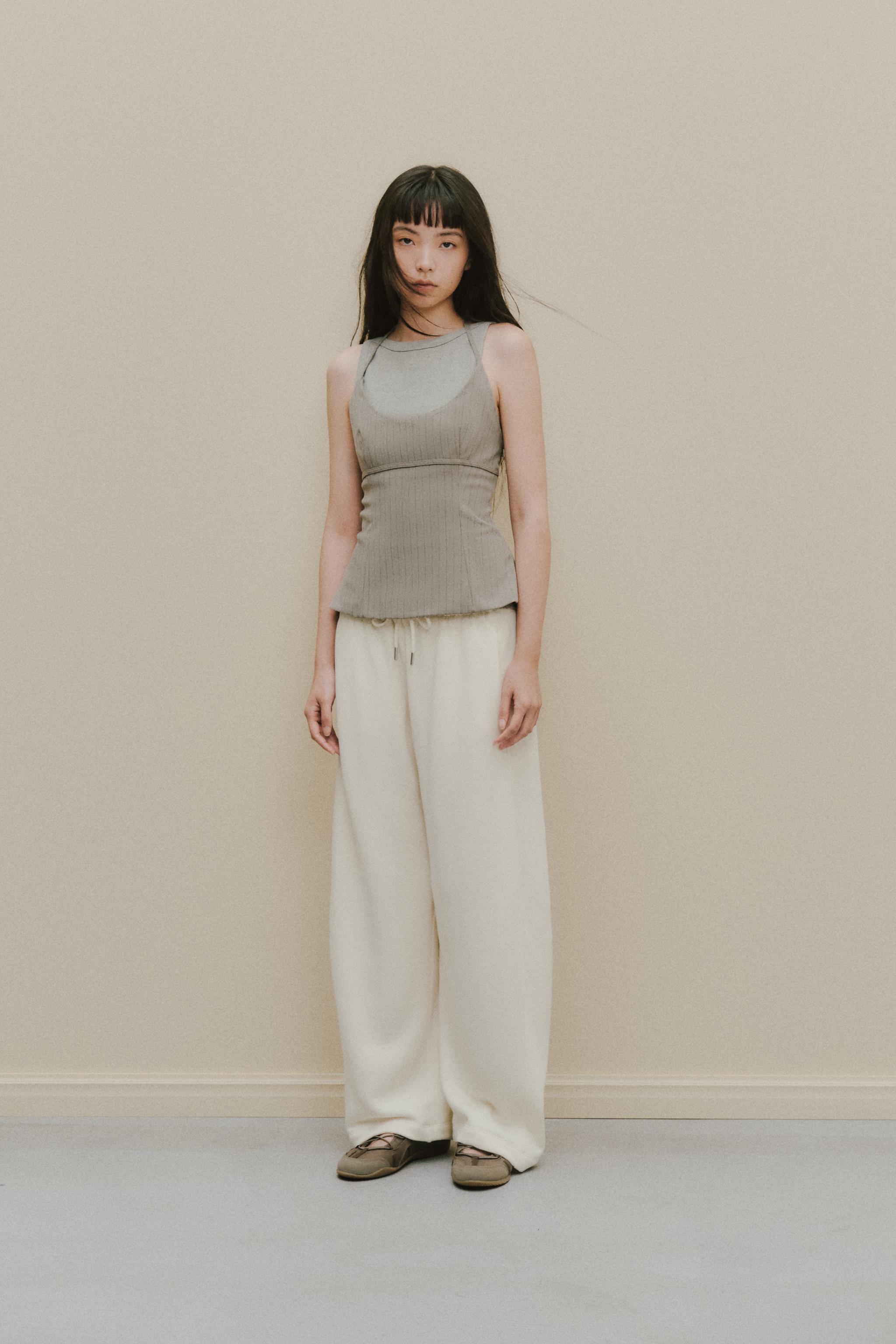 ワイドレッグ ラスティックパンツ - エクリュ | ZARA Japan / 日本