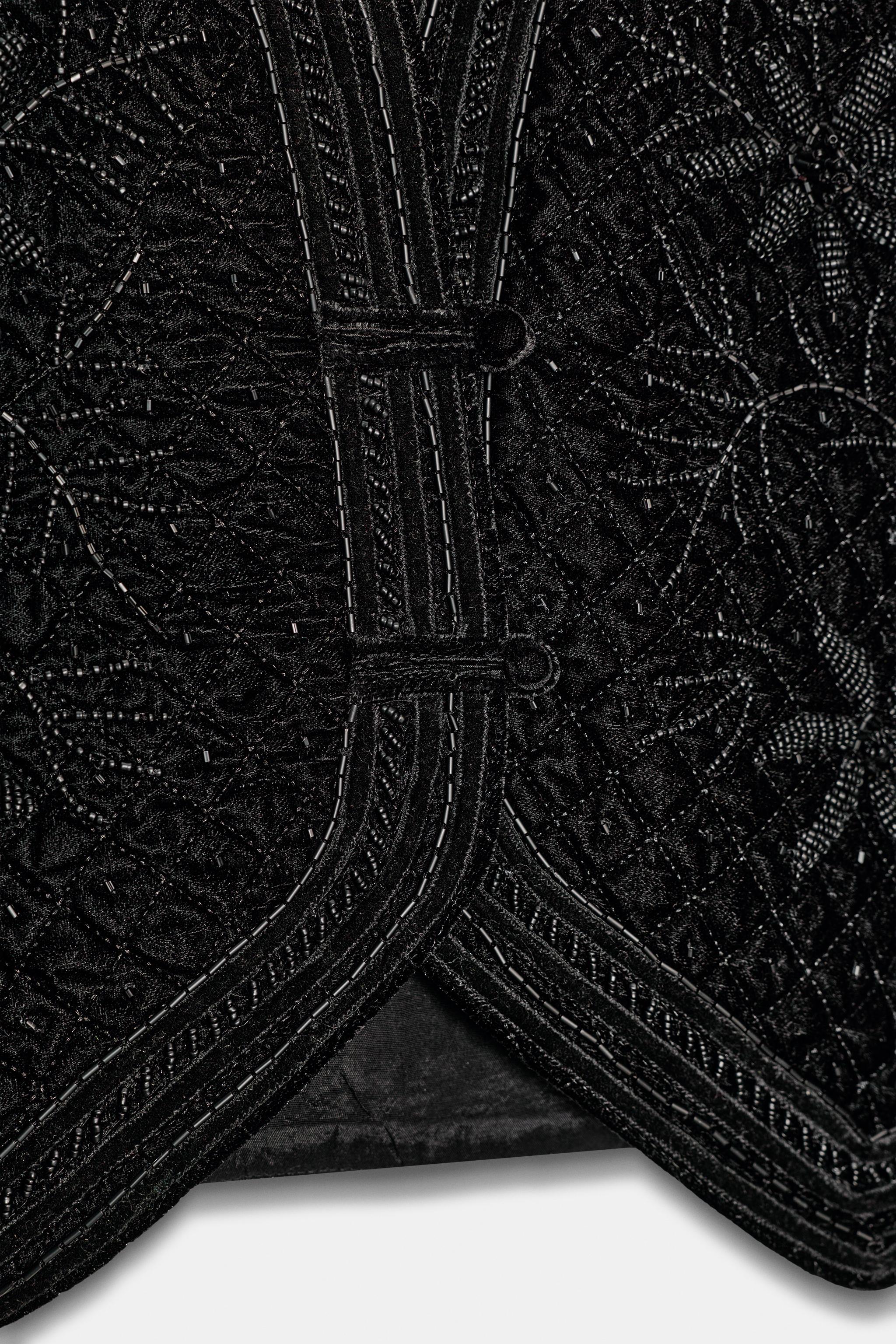 ZW COLLECTION LIMITED EDITION EMBROIDERED VELVET VEST