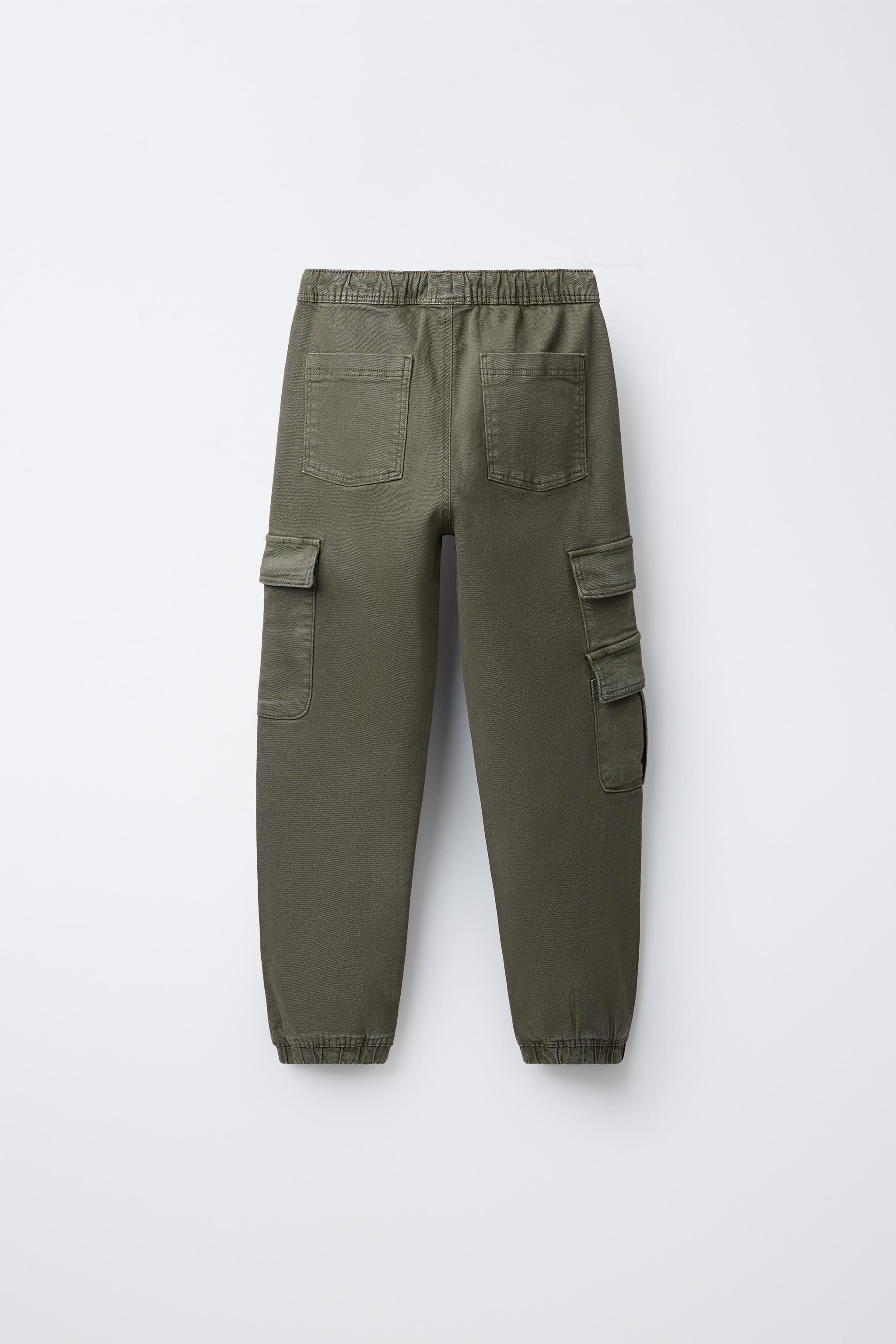 SUPER STRETCH JOGGER PANTS - Khaki | ZARA United States
