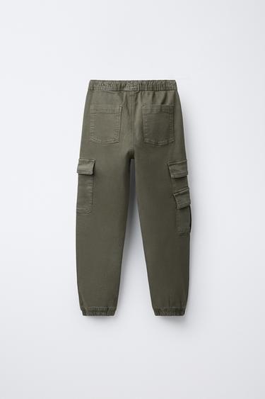 SUPER STRETCH JOGGERS - Khaki by Zara