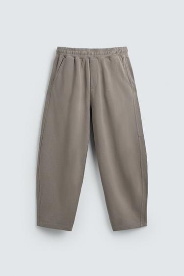 ДЖОГГЕРЫ BALLOON FIT С ЭФФЕКТОМ ПОТЕРТОСТИ — СВЕТЛО-СЕРЫЙ от Zara