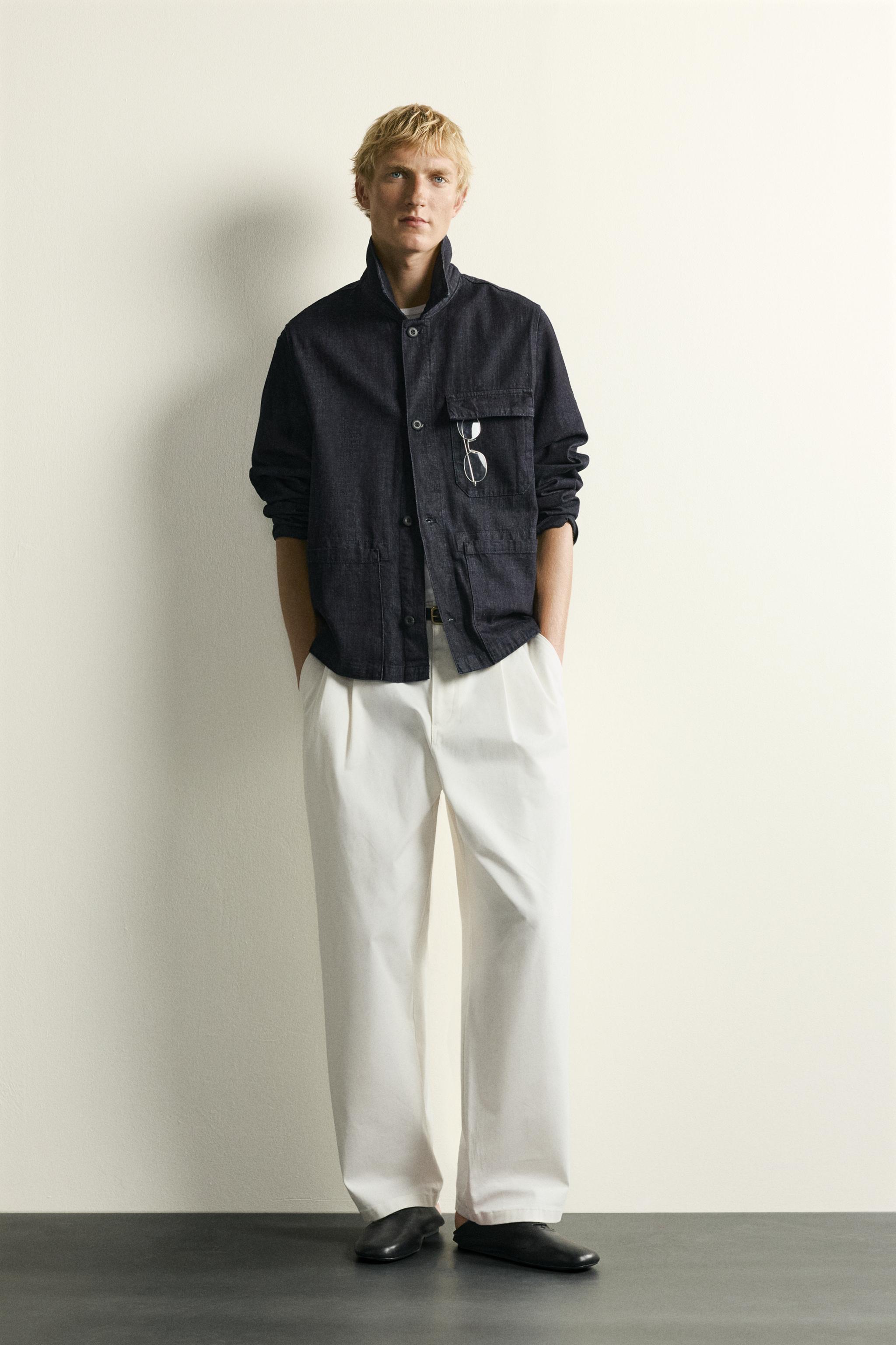 RELAXED FIT DENIM OVERSHIRT