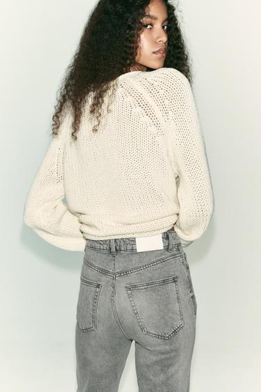 Z.01 MOM FIT COMFORT HIGH-WAIST JEANS - Grey by Zara - Image 5