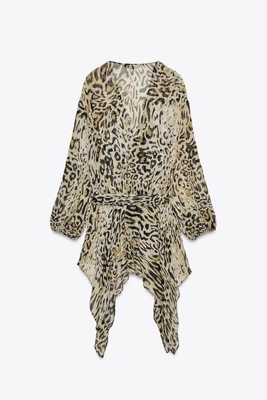 ZW COLLECTION ANIMAL PRINT TOP - Leopard by Zara - Image 3