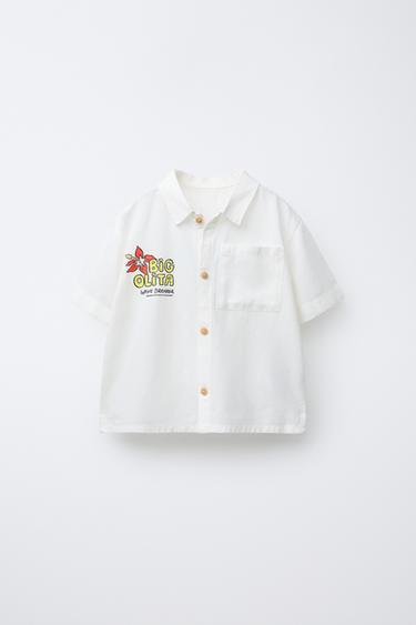 SURF PRINT SHIRT - White by Zara