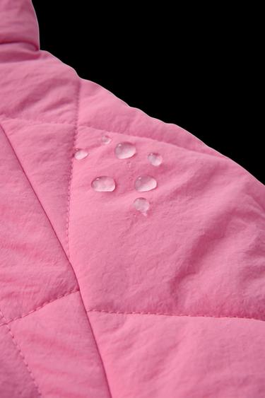 WATER-REPELLENT PADDED JACKET - Pink by Zara