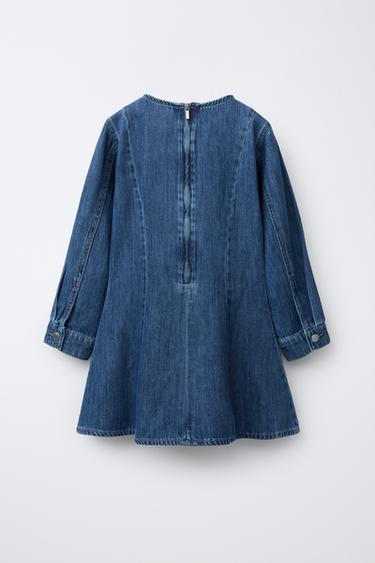 CUT-OUT DENIM DRESS - Blue by Zara - Image 1
