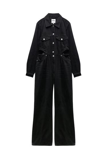 DENIM FULL LENGTH CUT OUT TRF JUMPSUIT