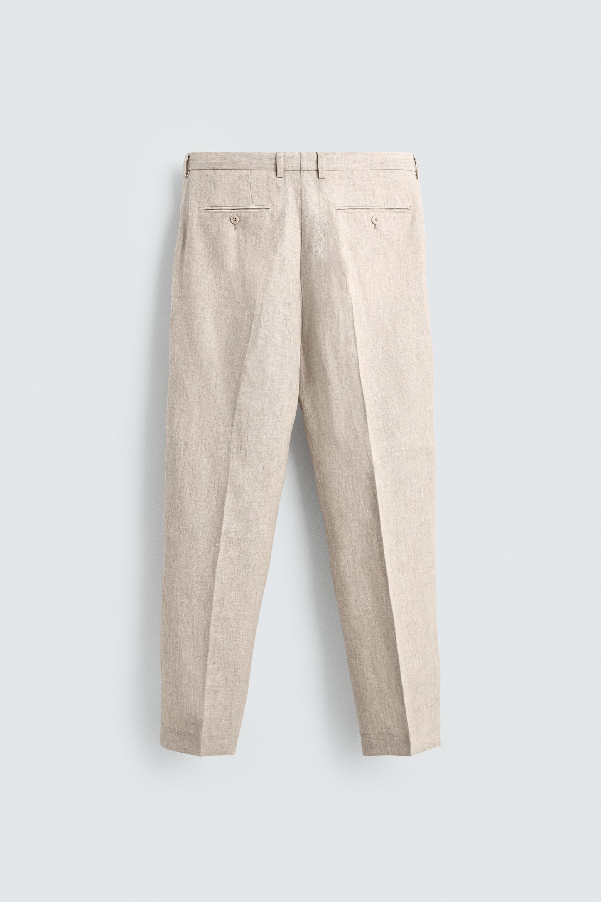PANTALON DE COSTUME 100% LIN