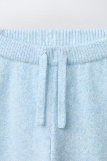 KNIT JOGGERS - Pastel blue by Zara - Image 2